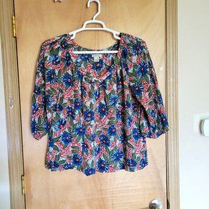 Lucky Brand Size Large Blouse Floral